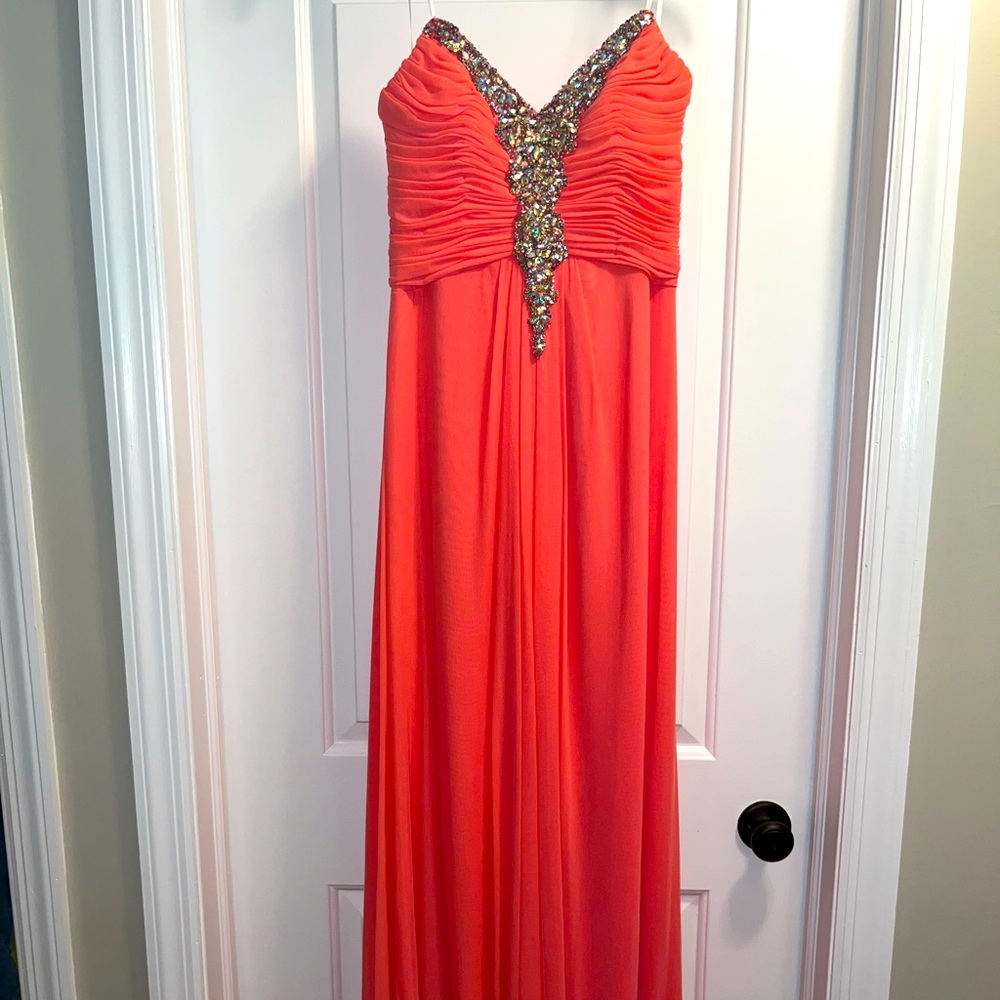 Coral gown